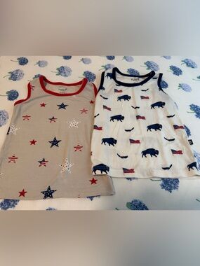 Kyte BABY Toddler Tank Tops - Red, Navy Blue, White